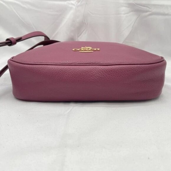 NEW COACH Womens Ellie File Crossbody Bag Pebble Leather CU960 Gold/Pink - Picture 9 of 12